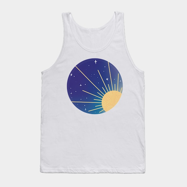 Sun & Stars / Nature Camping Trip Tank Top by nathalieaynie